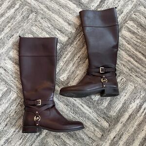 Michael Kors Dark Brown Over the Knee Boots